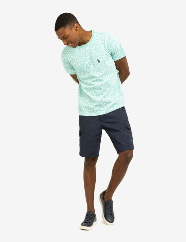 FLORAL PRINTED CREW NECK T-SHIRT WITH POCKET - Image 11
