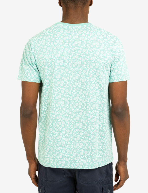 FLORAL PRINTED CREW NECK T-SHIRT WITH POCKET - Image 12