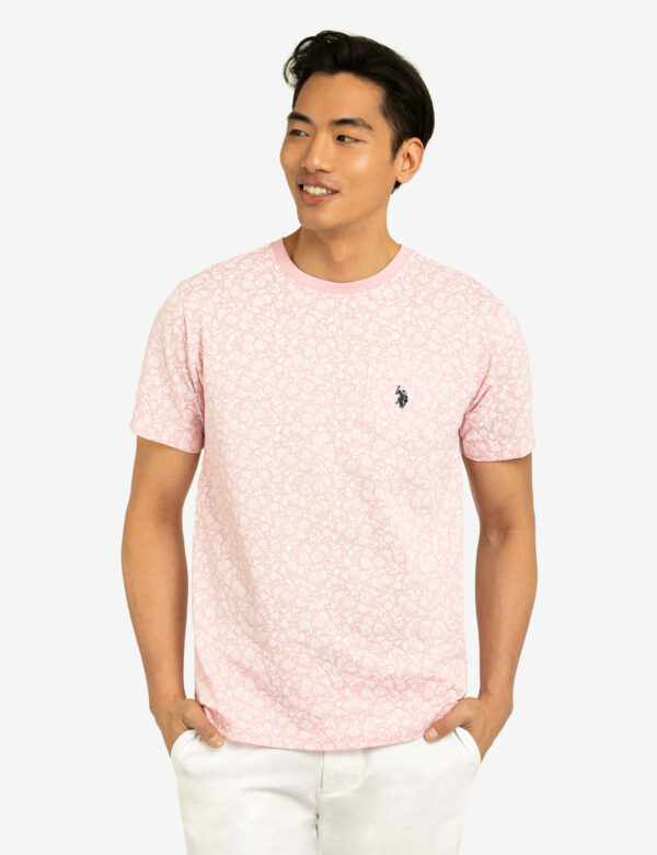 FLORAL PRINTED CREW NECK T-SHIRT WITH POCKET - Image 14