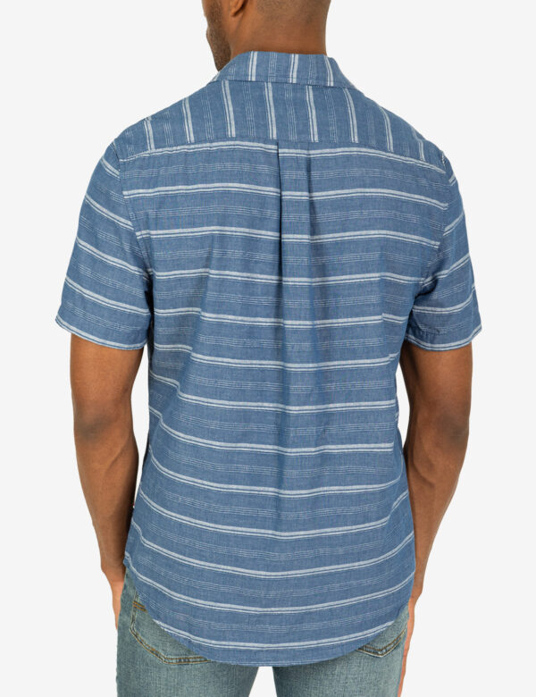 WHITE LABEL STRIPE SHORT SLEEVE WOVEN SHIRT - Image 14