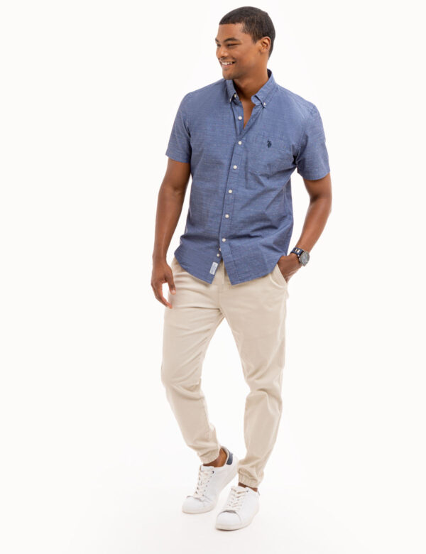 SWISS DOT WOVEN SHIRT WITH POCKET - Image 6