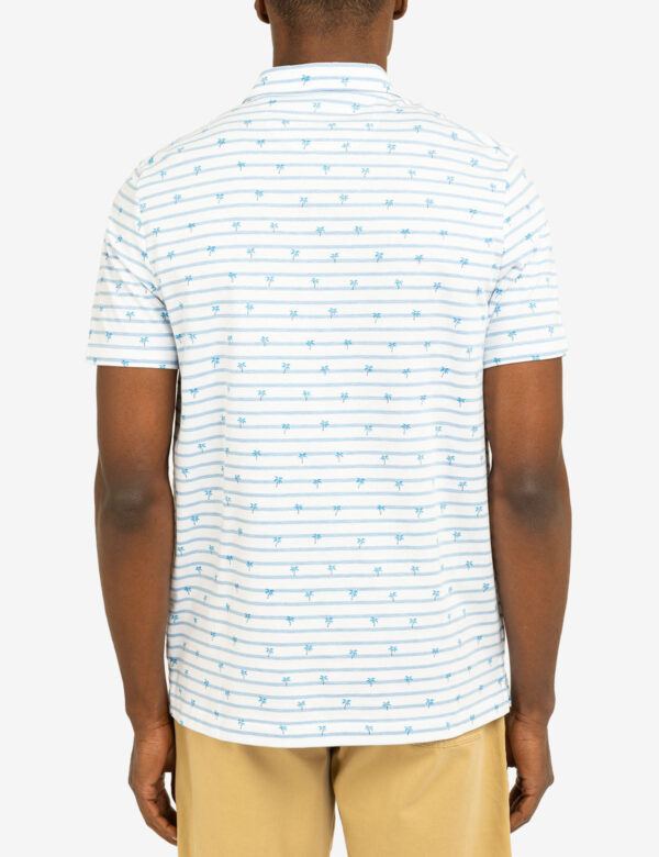 ALL OVER PALM PRINT JERSEY POLO SHIRT - Image 5
